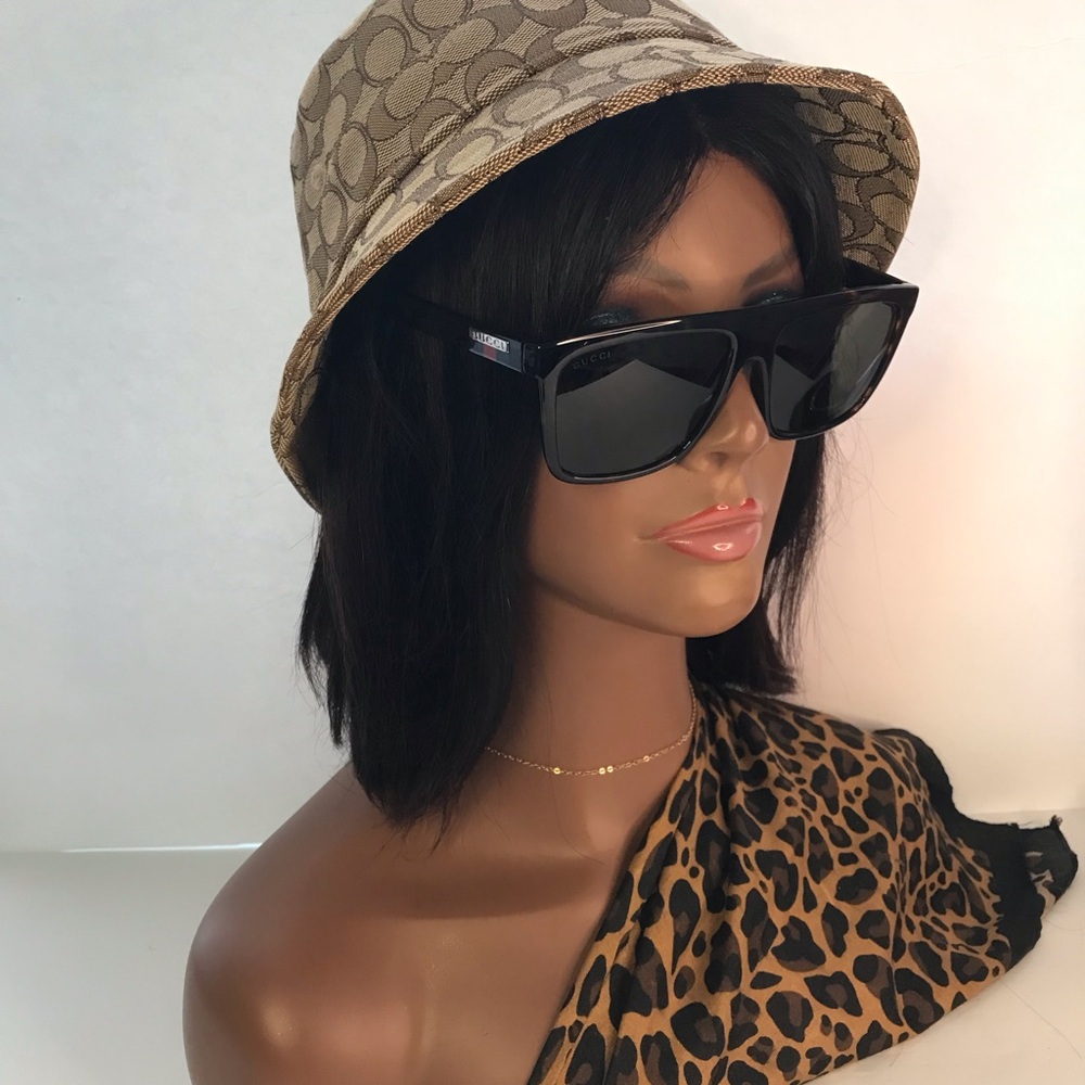 💯 - New Authentic Gucci Green Browline Sunglasses GG0748S 003